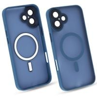 Etui do iPhone 16 PLUS niebieski mat MagSafe case plecki pokrowiec ochrona