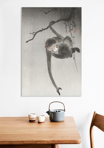 Obraz 30x50cm Monkey 2, Koson Japoński Vintage do Salonu na Arena.pl