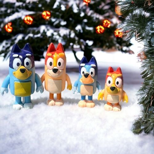 Zestaw Figurek z Bajki BLUEY & FAMILY RODZINA BINGO RADOSNA ZABAWA 4 SZT na Arena.pl