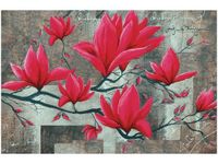 60X40CM FUKSJOWA MAGNOLIA OBRAZ