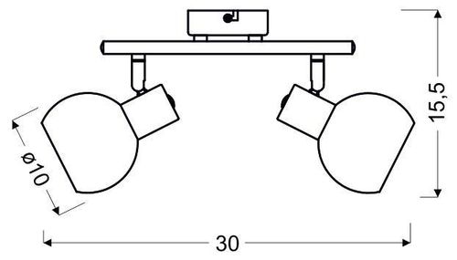 Mauro listwa 2x4W E14 LED rgb satyna nikiel z pilotem na Arena.pl