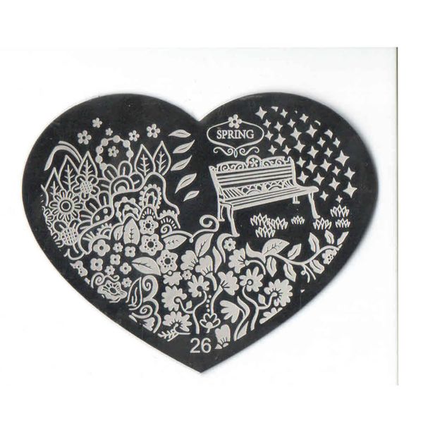 Blaszka do stempelków Serduszko 26 zdjęcie 1