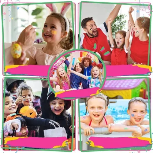 Tatuaże Brokatowe Dla Dzieci DUŻO Szablonów + 6 BROKATÓW Świecących w NOCY na Arena.pl