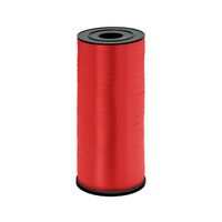 Wstążka tasiemka plastikowa do balonów czerwona 92 m