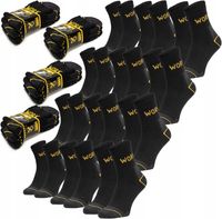 Skarpety robocze bawełna BHP WORK grube ciepłe Frotte 43/46 - 12 pak