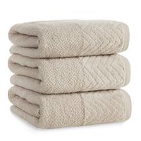 Ręcznik Loren (03) 30X50 cm jasnobeżowy 500 g/m² bawełna bordiura