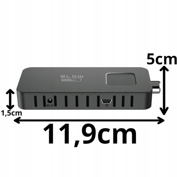 DEKODER TUNER TV DVB-T2 HEVC H.265 FULL HD MINI STICK PILOT ZESTAW zdjęcie 16