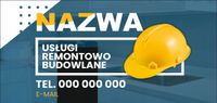 BANER REKLAMOWY 200x100 USŁUGI REMONTOWO BUDOWLANE