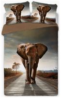 Ekskluzywna Pościel Bawełniana Perkal 160X200 Słoń