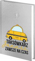 PLANER PREZENT DLA taksówkarza DZIENNY kalendarz książkowy A4 złoty srebrny