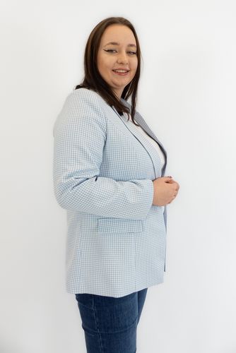 Marynarka Damska w Niebieską Kratę 44 na Arena.pl