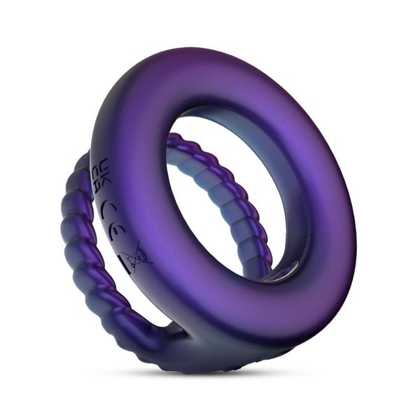 Hueman - Jupiter Vibrating Cock And Ball Ring - Purple zdjęcie 2
