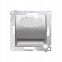 OPRAWA LED 14V ZIMNA BIAŁA 5900K SIMON 54 DOS14A.01/43 SREBRNY MAT