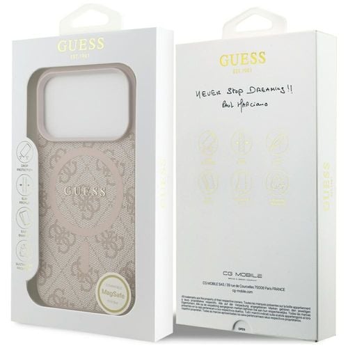 etui guess 4g ring classic logo magsafe  do iphone 17 pro różowy na Arena.pl