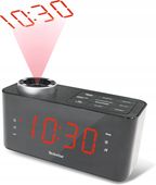 Zegar RadioBudzik Radio FM z Projektorem Czasu Godziny na Ścianie Budzik