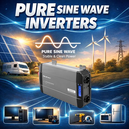 Qoltec przetwornica 12V/230V 2500W sinus na Arena.pl