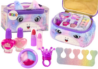 Zestaw Piękności Pluszowa Kosmetyczka Jednorożec Lakiery Cienie