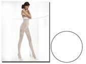 Rajstopy ślubne Grazia imitują gorset pończochy 1-2 Bianco