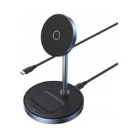 2w1 Stacja ładująca 20W i podstawka magnetyczna MagSafe Qi USB-C czarna