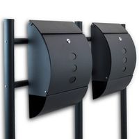 16387 Skrzynka podwójna na stojaku z gazetnikiem 2 szt do domku