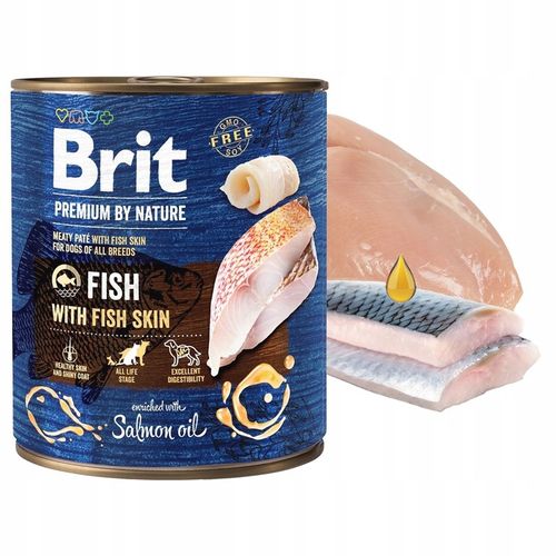 BRIT BY NATURE Karma mokra dla psa mix smaków 12 x 800g ADULT Bezzbożowa na Arena.pl