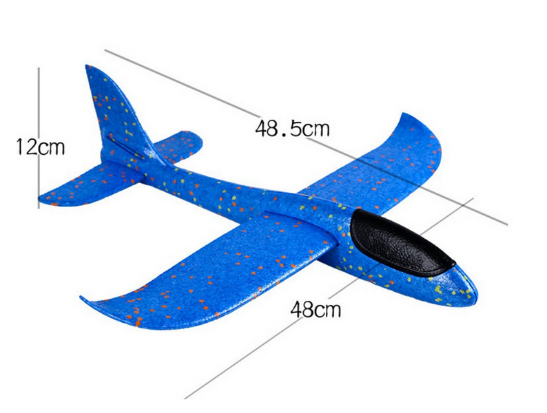 ND41_dS_60147 Samolot styropianowy 48cm niebieski zdjęcie 2