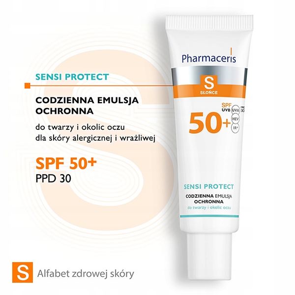 PHARMACERIS S SPF50 SENSI PROTECT CODZIENNA EMULSJA OCHRONNA zdjęcie 4