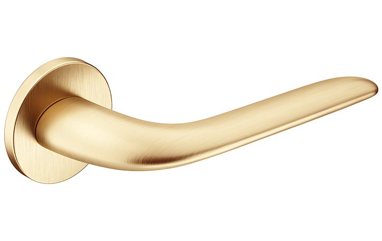 KLAMKA DRZWIOWA PREMIUM MOON R SL KOLOR MOSIĄDZ MAT zdjęcie 1