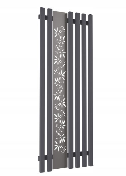 Grzejnik dekoracyjny FLOWER 140x60 GRAFIT zdjęcie 1