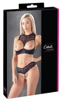 cottelli lingerie komplet koronkowy 2-częściowy 75b/s czarny