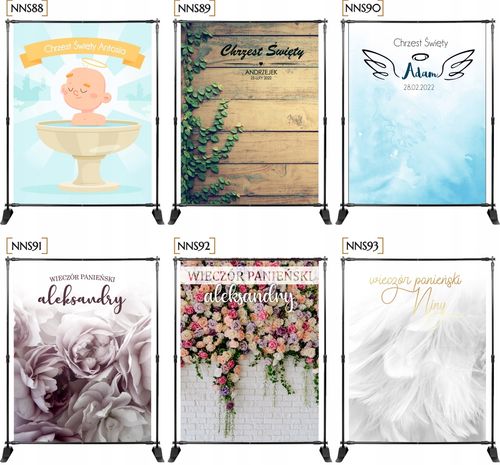 Tło do zdjęć ŚCIANKA z imieniem 18 25 30 urodziny na Arena.pl