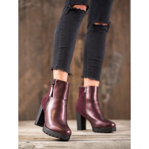 Bordowe Botki Na Platformie r.37 na Arena.pl