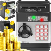 SEJF SKARBONKA BANKOMAT ELEKTRONICZNY NA MONETY BANKNOTY KOD WPŁATOMAT PIN