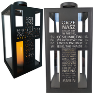 Latarenka lampion LED dekoracyjny na baterie świeca latarnia aplikacja