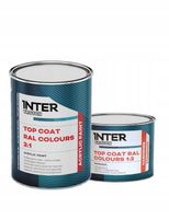 Farba czarna akrylowa RAL 9005 połysk z utwardzaczem 1L + 0.5L Troton