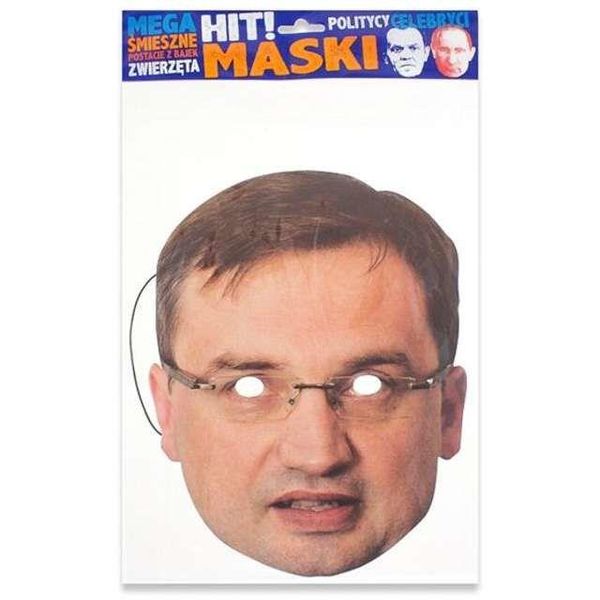 maska papierowa "zbigniew ziobro" zdjęcie 1