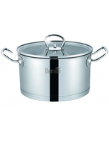 Garnek ze stali nierdzewnej z pokrywką Berretti Gemini 24cm BR-0949