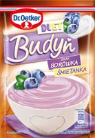 Dr.Oetker BUDYŃ DUET smak MIX BORÓWKA ŚMIETANKA  40g