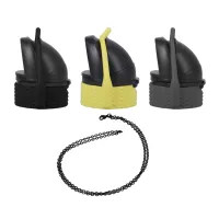 doc johnson rock solid ez top - zestaw 3 silikonowych nakładek, rożne