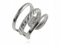 Kolczyk nausznica srebrna Druciki kn160 - 0,3g.