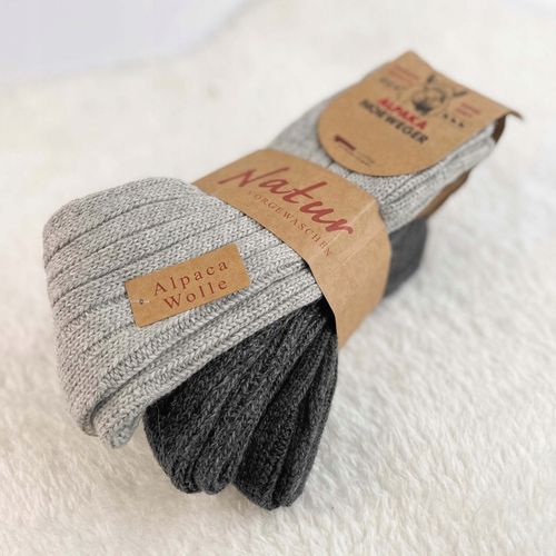 3-pak grube WEŁNIANE SKARPETY UNISEX prążek prążek APLAKA ciepłe 43-46 na Arena.pl