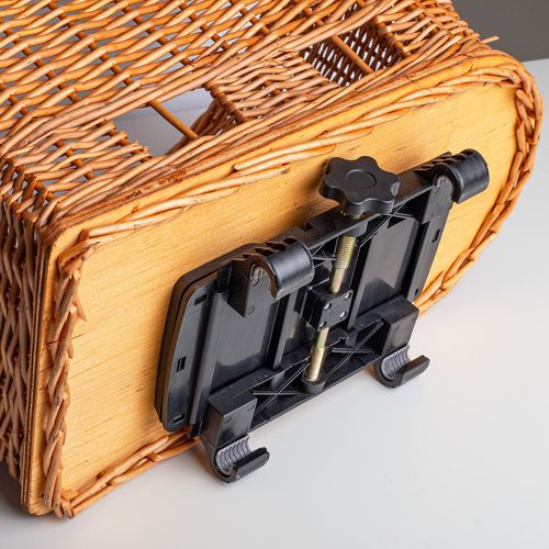 Kosz wiklinowy na rower transporter na bagażnik dla psa kota + poduszka na Arena.pl