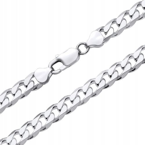 Elegancki Łańcuszek Srebrny Męski Pancerka Kubański SREBRO 925 Diamentowany na Arena.pl