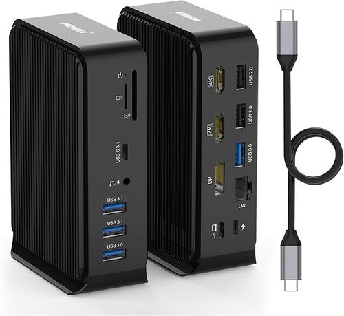 Stacja dokująca Hub USB C Dual Monitor 16 w 1 MacBook Pro/Air DisplayPort na Arena.pl
