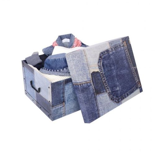 Pudełko kartonowe MAXI PATCHWORK - JEANS na Arena.pl