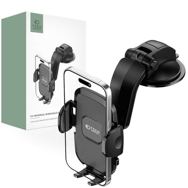 TECH-PROTECT V3 UNIVERSAL DASHBOARD CAR MOUNT BLACK zdjęcie 1