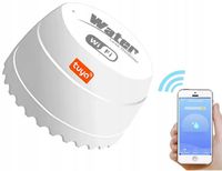 CZUJNIK SENSOR ZALANIA WODĄ ALARM DŹWIĘKOWY POWIADOMIENIE TELEFON TUYA WIFI