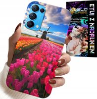 ETUI DO OPPO RENO5 4G 5G - POLE KOLOROWYCH TULIPANÓW, TULIPAN, CASE