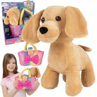 PIESEK PIES MIĘCIUTKI ŚLICZNY PLUSZOWY SZCZENIACZEK MASKOTKA W TOREBCE