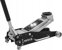PODNOŚNIK YATO DWUTŁOKOWY 2,5 T ALUMINIOWY SAMOCHODOWY TYPU ŻABA 100-465 MM